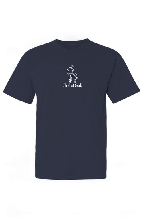 CHILD OF GOD HEAVYWEIGHT TEE (NAVY)